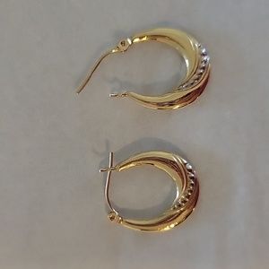 18k gold-plated earrings
